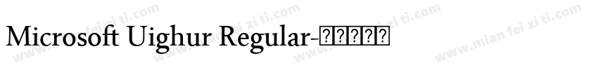 Microsoft Uighur Regular字体转换